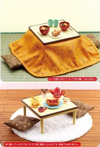 Re-ment Miniature San x Rilakkuma Relaxed Japanese Table Kotatsu Set