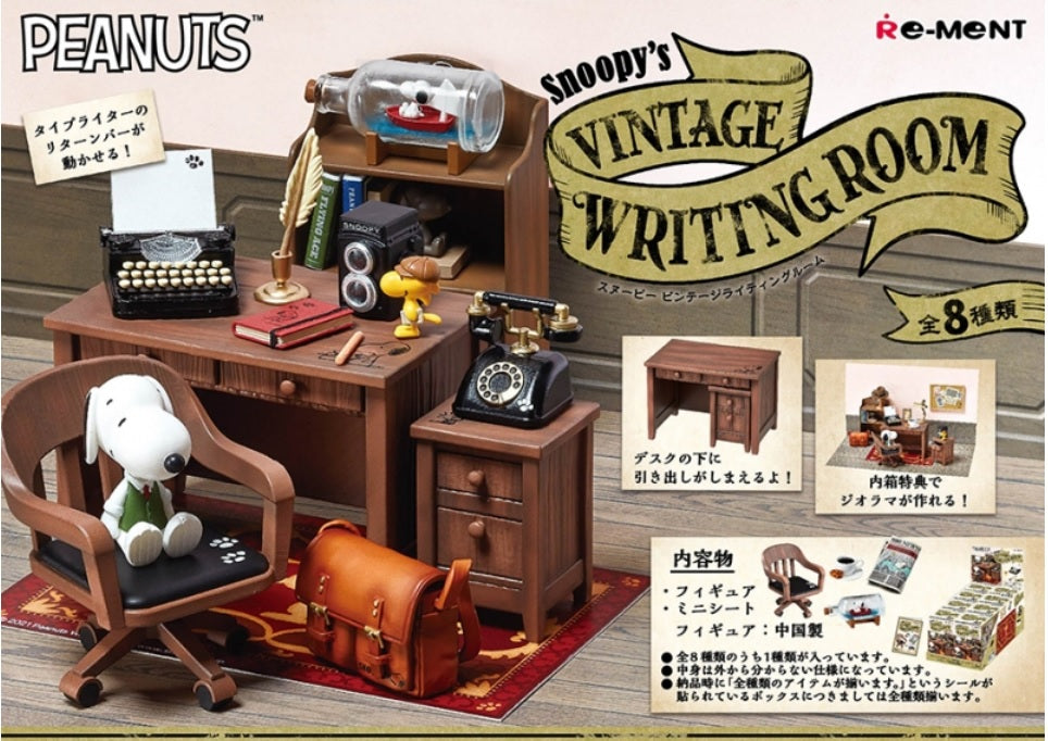 Re-ment Miniature Peanuts Snoopy's Vintage Writing Room -  No.1