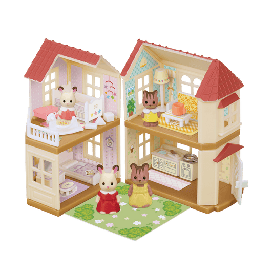 Kabaya Sylvanian Families mini series Big house with lights Full Set