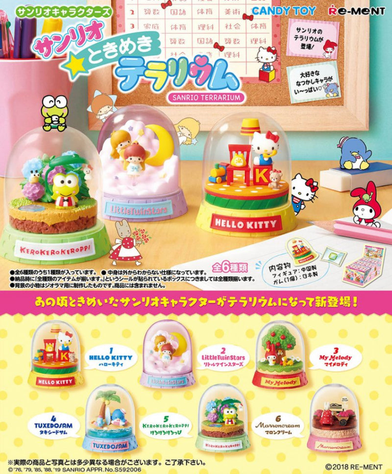 Re-ment Miniatures Characters Sanrio Tokimeki Terrarium Hello Kitty  -  No. 1