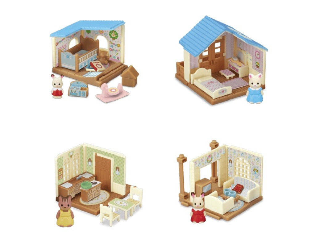 Kabaya Sylvanian Families mini series Soyokaze Hill House Full Set 4 types